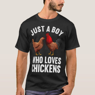 Rolig Kyckling Konst För Män Pojkar Gårdsdjur Kyck T Shirt