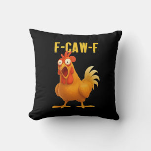 Rolig Kyckling Meme Trendig Modern Stil F Caw F Kudde