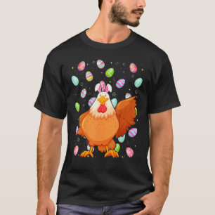 Rolig Kyckling Påskägg Påsk Sol T Shirt