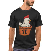 Rolig Kyckling Pot Pi Mat älskare Geek Present