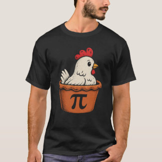 Rolig Kyckling Pot Pi Mat älskare Geek Present T Shirt