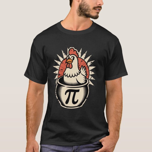 Rolig Kyckling Pot Pi TEE Dag Paj Matte Älskare Ge (Framsida)