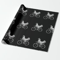 Rolig Kyckling som cyklar Cyklist Sött djur Kärlek