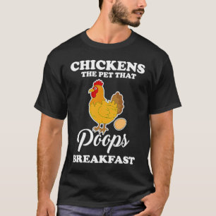 Rolig Kyckling som Husdjur, Das Kackt Frukostbygga T Shirt