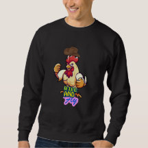 Rolig "Kyckling Upp och Flyg" T-Shirt