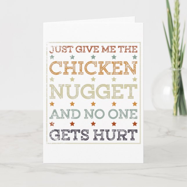 Rolig Kycklingbit Gift Turkey Trot Thanksgiving Kort (Framsida)