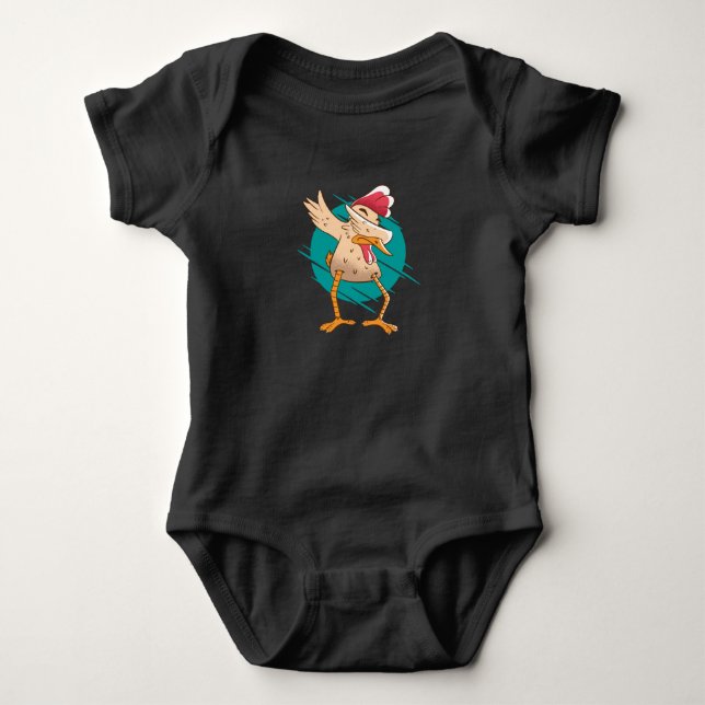 Rolig Kycklingdans T Shirt (Framsida)