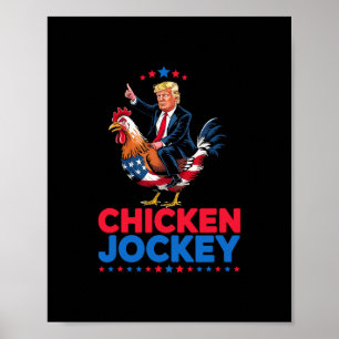 Rolig Kycklingjockey Trump Meme Poster