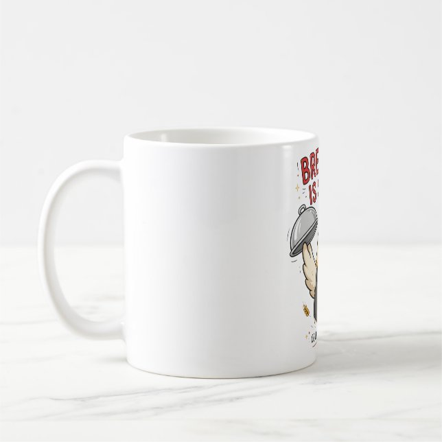 Rolig Kycklingmugg - Frukost Serveras Kaffemugg (Vänster)