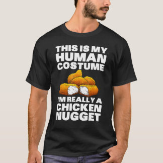 Rolig kycklingnuggetkostym för barn Mode Nugg T Shirt