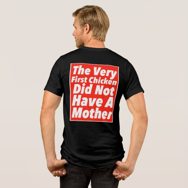 Rolig Kycklingtryck Nyhet T Shirt (Baksida Full)