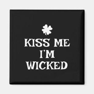 Rolig Kyss Mig Jag Är Elak St. Patrick's Day Magnet