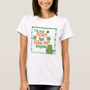 Rolig Kyss mig, jag är inte irländsk St Patricks D T Shirt