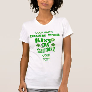 Rolig kyss mitt shamrocks St Patrick Tee
