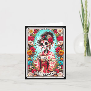 Rolig la mama tarotkort mexikansk skelett mamma kort