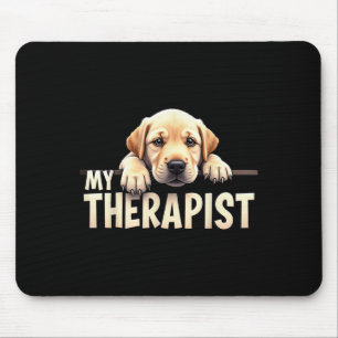 Rolig Labb Valp Min Terapeut Labrador Hund Musmatta