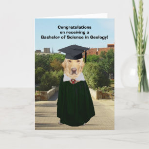 Rolig labbgeologistudent kort
