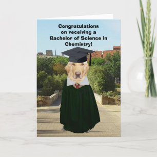 Rolig labbkemistudent kort