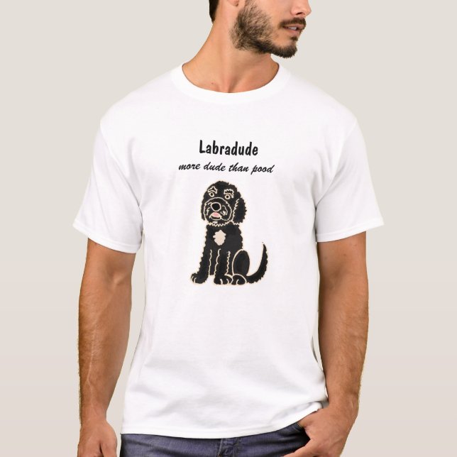 Rolig Labradoodle T-tröja för AC Tröja (Framsida)