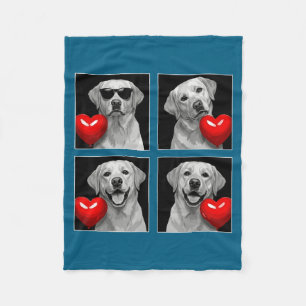 Rolig Labrador Retriever Fotobutik Hundälskare All Fleecefilt