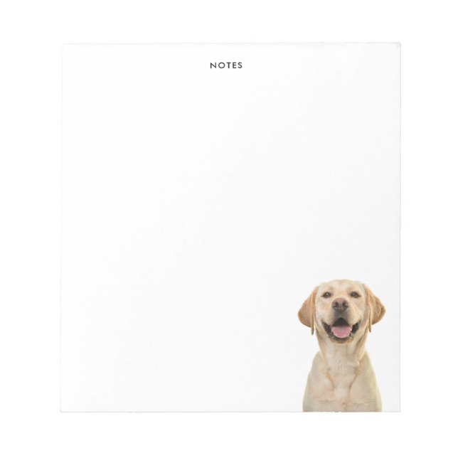 Rolig Labrador Retriever Hund Personligt Namn Anteckningsblock (Framsida)