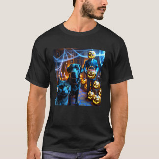 Rolig Labrador Retriever & Katt Selfie med Jack Ou T Shirt