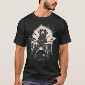 Rolig Labradorhund som trummar T Shirt