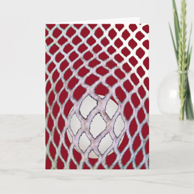 Rolig Lacrosse Födelsedag Kort (Framsida)