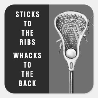 Rolig Lacrosse Fyrkantigt Klistermärke