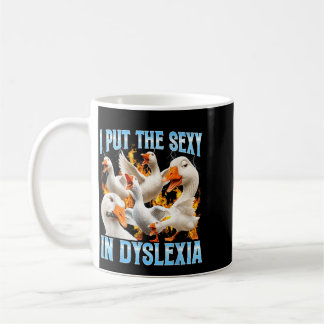 Rolig lägg den i dyslexi dyslektiker medvetenhet g kaffemugg