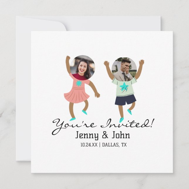 Rolig Lägg till foto Anpassad Brud & Brudgum Bröll (Framsida)