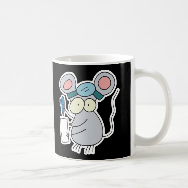 rolig läkar mus kaffemugg (Höger)