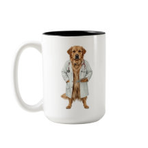 Rolig läkarhund kaffemugg | Bästa medicinska prese