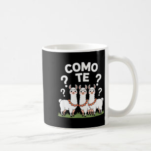 Rolig lama blommarguirland hur är det med dig fråg kaffemugg