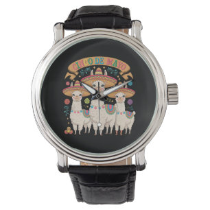 Rolig Lama Cinco De Mayo Fest Firande Armbandsur