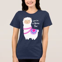 Rolig lama pun valentin t shirt