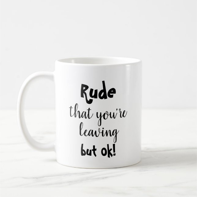 Rolig Lämnande Gåva till Kollega Kaffemugg (Vänster)