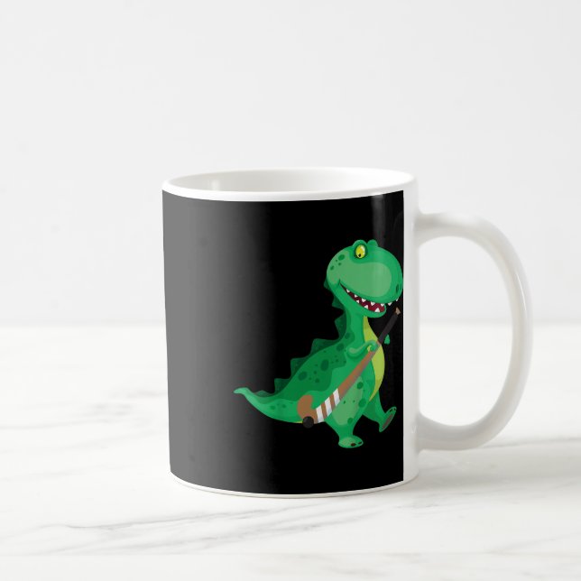 Rolig landhockey för barn med dinosaurie  kaffemugg (Höger)