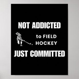 Rolig landhockey - Inte beroende Poster
