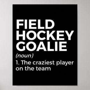 Rolig Landhockey Målvaktsdefinition Män Kvinnor Poster