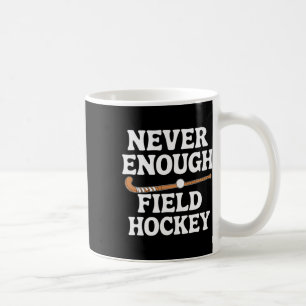 Rolig landhockeyälskare män kvinnor pojkar flickor kaffemugg