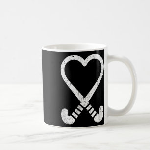 Rolig landhockeykärlek för unga kvinnor kaffemugg