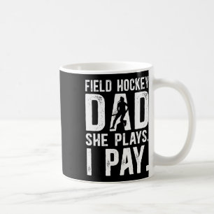 Rolig landhockeypappa till en landhockeyspelare Fa Kaffemugg