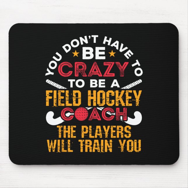 Rolig landhockeytränare  musmatta (Framsidan)
