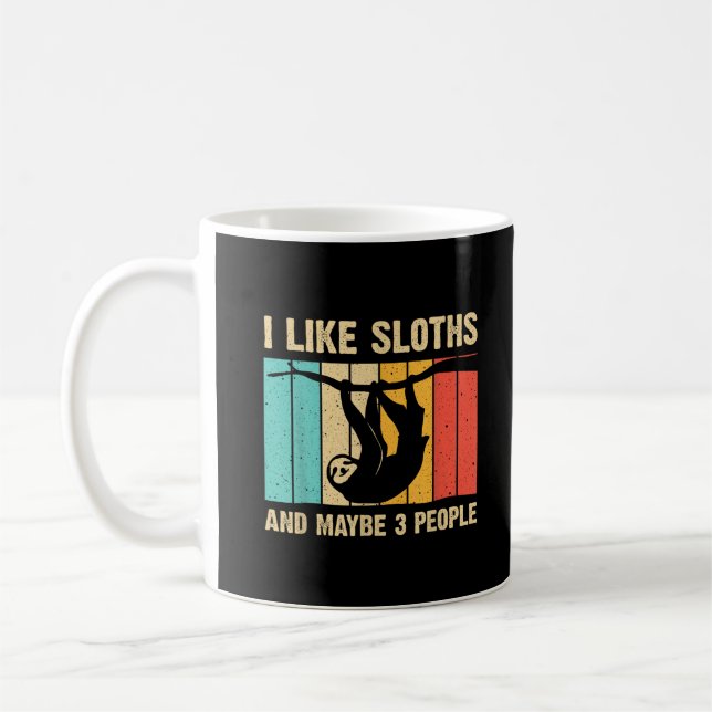 Rolig Långsam Design För Långsam Älskare Män Kvinn Kaffemugg (Vänster)