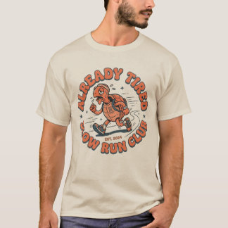 Rolig Långsam Löpklubb Vintage Sköldpadda T Shirt