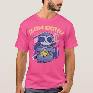 Rolig Långsam Sengångare Stickningsälskare T Shirt