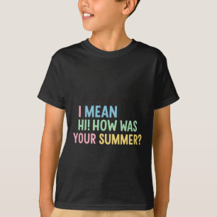 Rolig lärar sommar hälsningscitat design t shirt