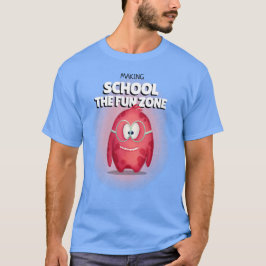 Rolig Lärar Zon Skapa Skolan T Shirt