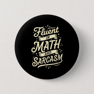 Rolig lärare flytande i matematik och sarkasm knapp